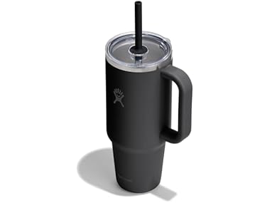 $27.99, Was $44.95, 37% Off! Hydro Flask 40oz Clear Lid Travel Tumbler -Black dealfomo