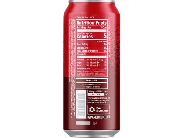 1CT Sparkling Ice Cherry Vanillia, 16 Fl Oz