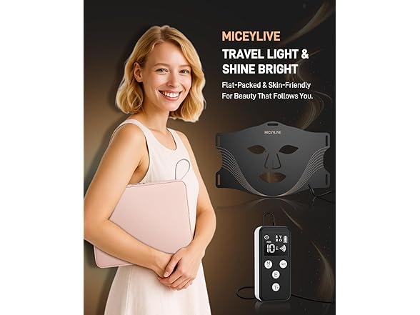 MICEYLIVE Red Light Therapy Mask for Face