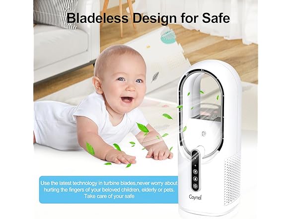 11.8 Portable Bladeless Desktop Fan