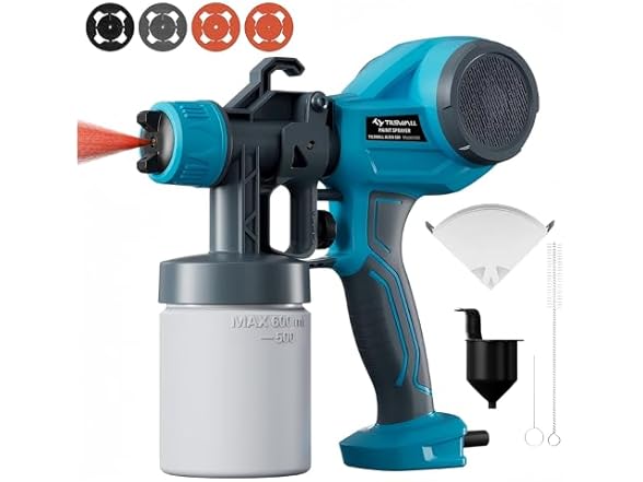 TILSWALL Alien500 HVLP Paint Sprayer Blue