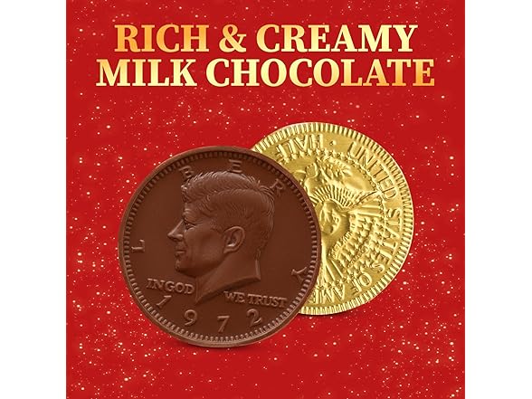 Gourmet Gold Chocolate Coins, 100 Pack