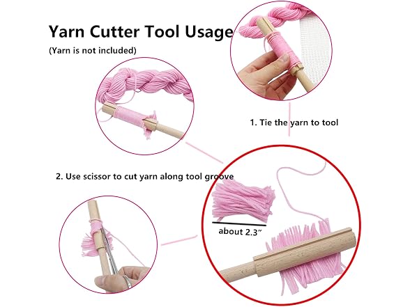 Yushen 3Pcs Latch Hook Kit