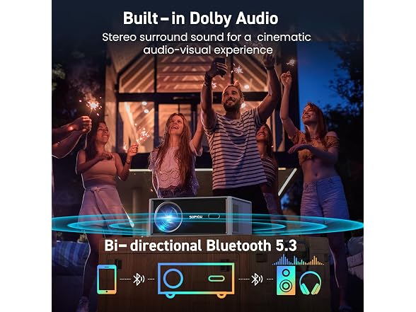 SOPYPOU Smart TV Projector