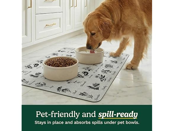 Cuisinart Coffee Mat for Countertop, 2-Pack 15"x20", Non-Slip