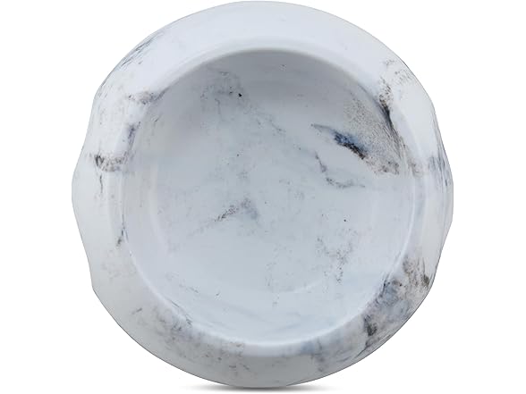 Marble Print Melamine Dog and Cat Food and Water Bowl