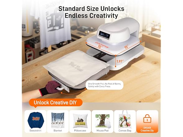 GOCHIFIX Heat Press Machine for T Shirts,