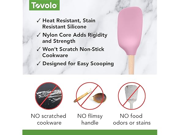 Tovolo Silicone Spoonula Silicone Spoon Spatula 