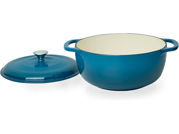 Enameled Cast Iron Dutch Oven, 6 qt., Turquoise