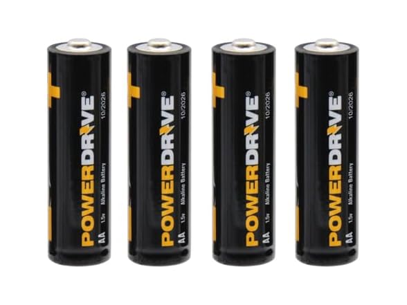PowerDrive AA Batteries 4pk