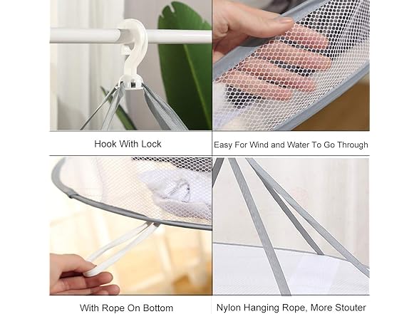 Qtopun Foldable Hanging Mesh Dryer