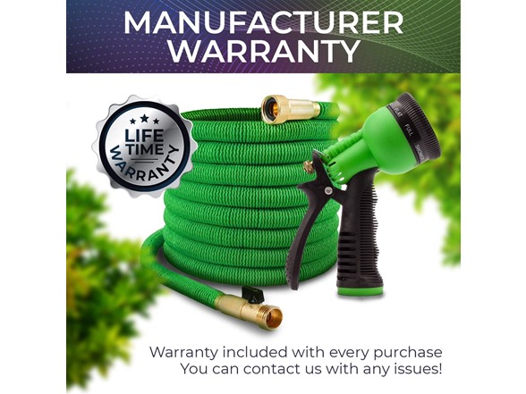 Joeys Garden 25ft Expandable Hose with 8 Function Nozzle, 2PK