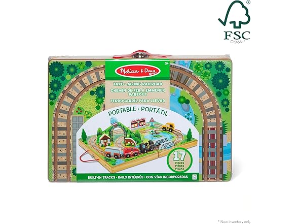 Melissa & Doug Take-Along Railroad Set