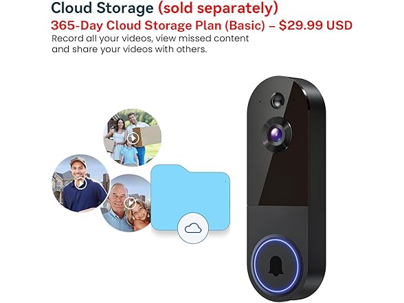 ClipBlur Wi-Fi Video Doorbell