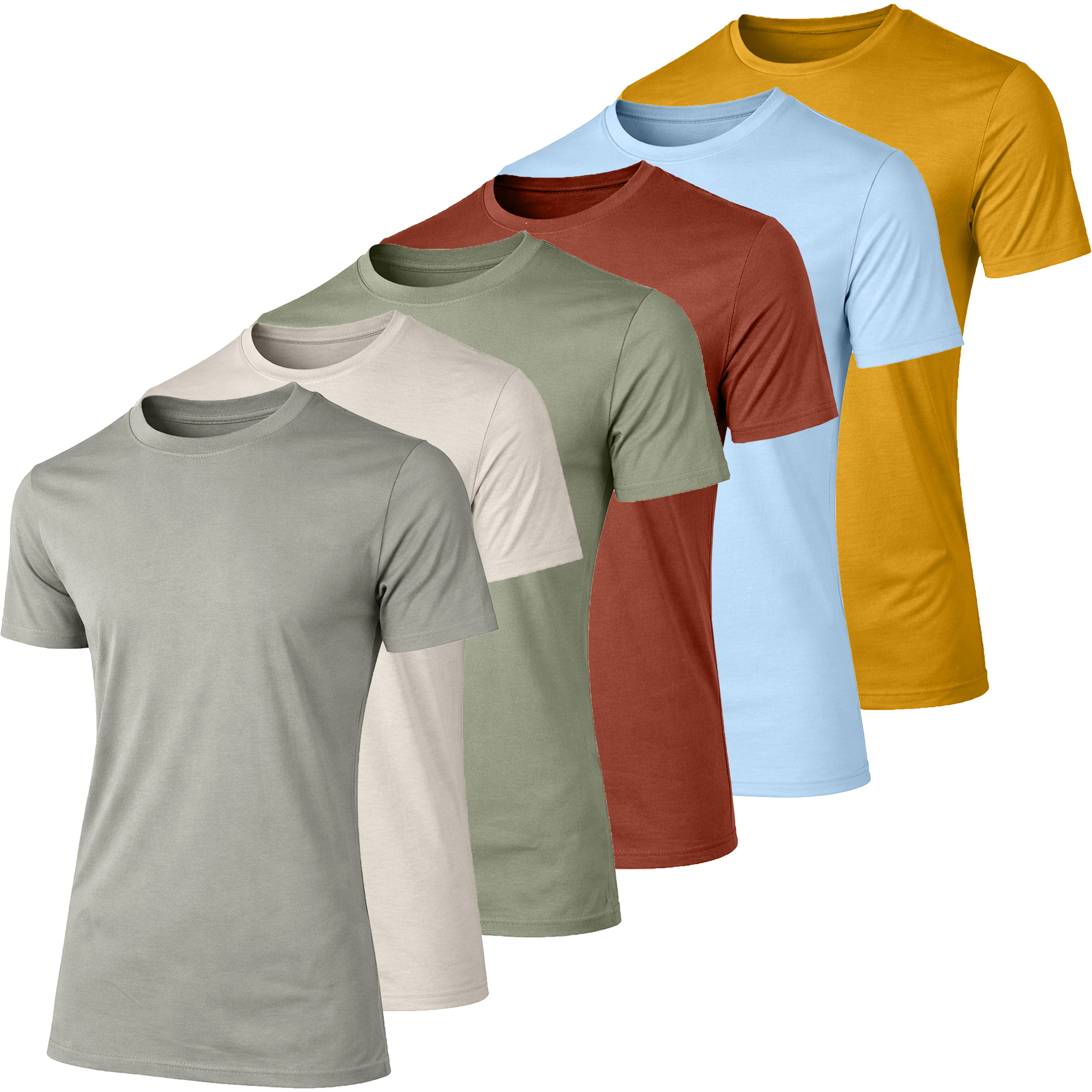 6Pk Mens S/S Fashion Rayon Tees - Gallery 13