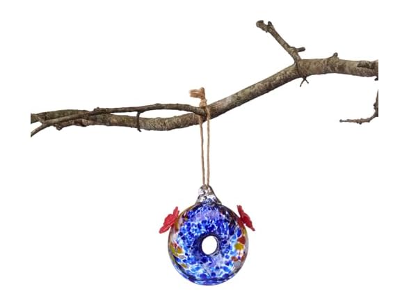 Red Carpet Hummingbird Feeder Blue Twin
