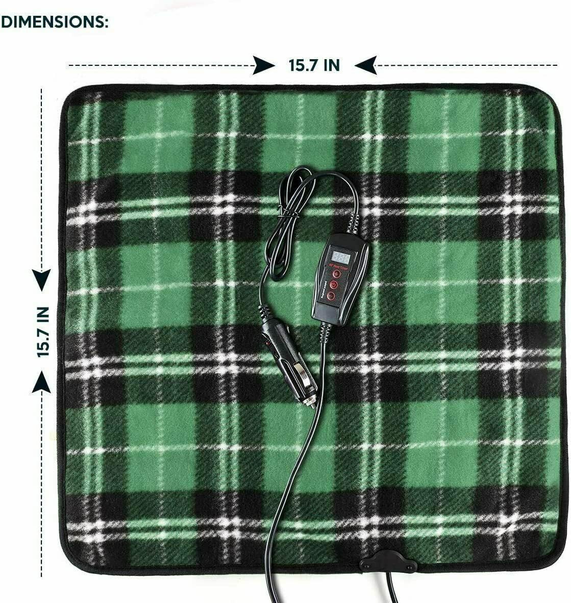ZONETECH Green Plaid Warming Pad - Gallery 8