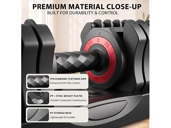 VEICK 2 Set 25 lb Adjustable Dumbbell Set
