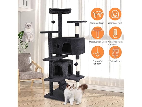 BestPet | 54" Cat Tree Tower