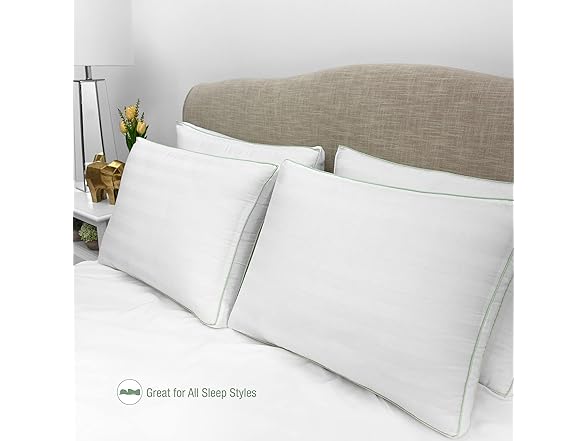 BioPEDIC 4Pk 300TC Plush Fiber Pillow