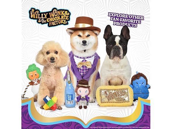 WILLY WONKA Pets Wonka Bar Plush Golden Tick