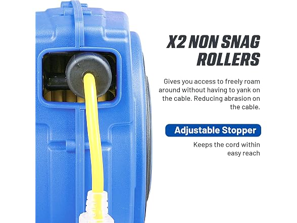 Goodyear Extension Cord Reel Retractable 16AWG x 50'