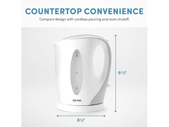 AROMA 1.5L / 6-Cup Electric Tea Kettle