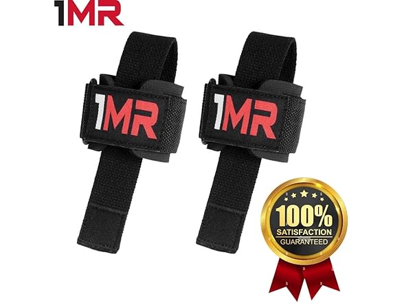 1MR PRO Weight Lifting Straps with Wrist