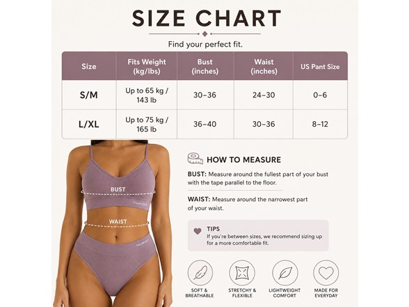 6-Pk Talmont Seamless Bra & Panty
