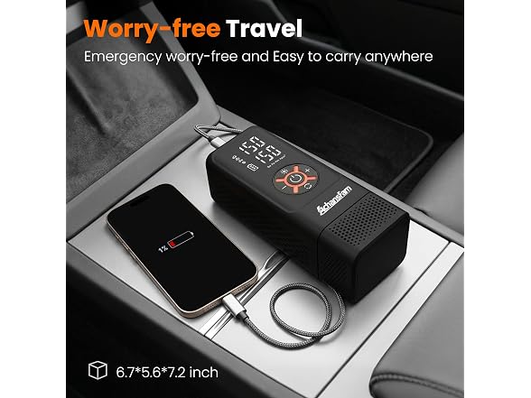 Achansfam Tire Inflator 7800mAh Compact