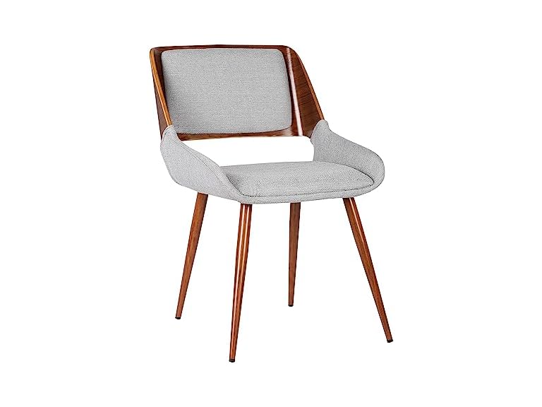 Armen Panda Dining Chair, Gray/Walnut