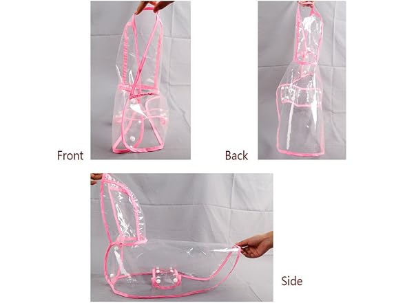 Topsung Waterproof Puppy Raincoat Blue Trans