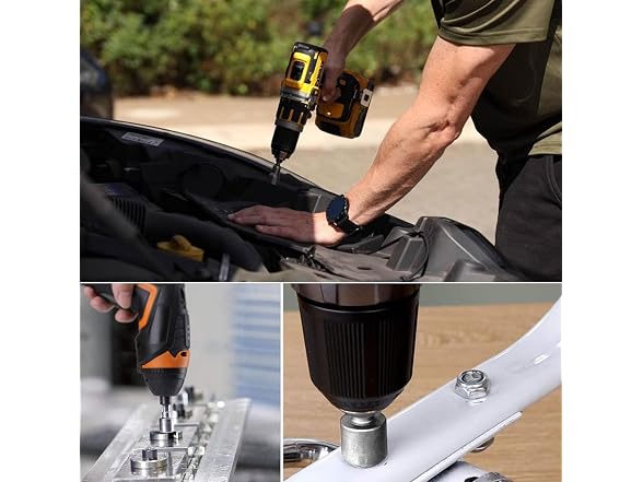 TA-VIGOR CON-122 2pcs 1/4in Magnetic Nut Setter Bit