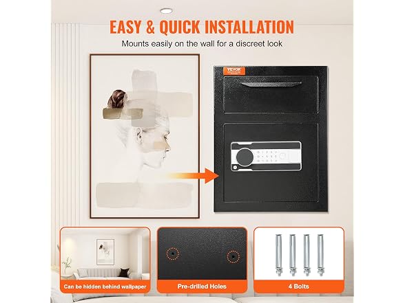 1.7 Cub Depository Safe, Deposit Safe with Drop