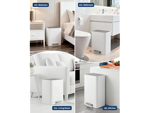 OUTLANE 3.4 Gallon/13 L Small Trash Can