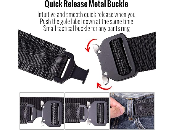 MOZETO Tactical Belts for Men 1.5" Nylon