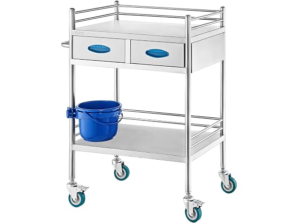 VEVOR Lab Serving Cart, 2 Layers