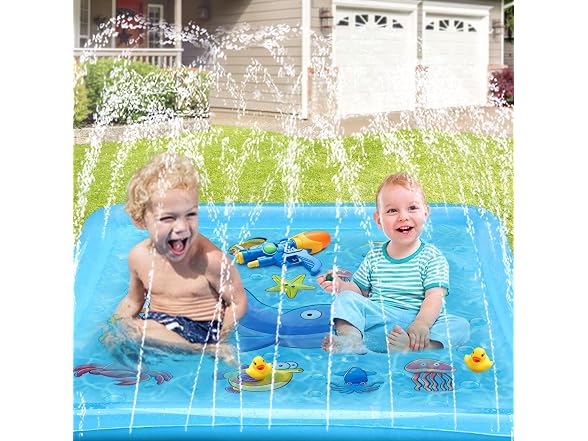 Growsland 67in Splash Pad Outdoor Kids
