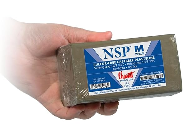 Chavant Clay - NSP Medium Green - Sculpting and Modeling
