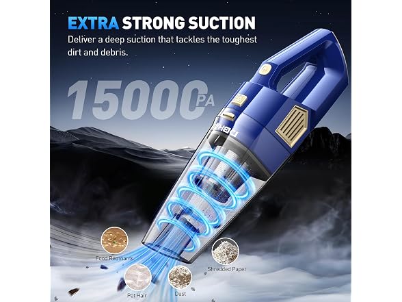 DBHAL Cordless Handheld Vacuum 15000PA