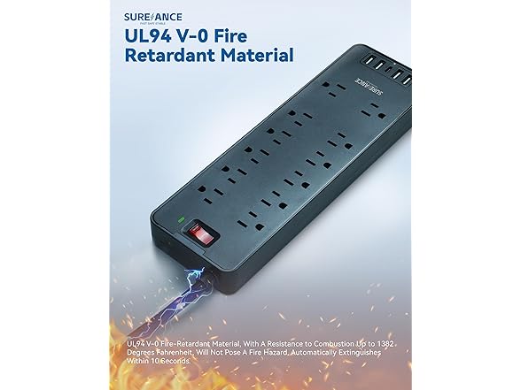 Surge Protector Power Strip | 12 Outlets