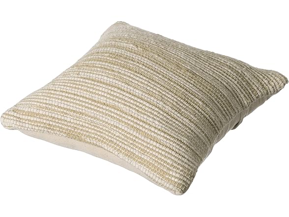 Deerlux 16" Handwoven Wool & Cotton Pillow Cover