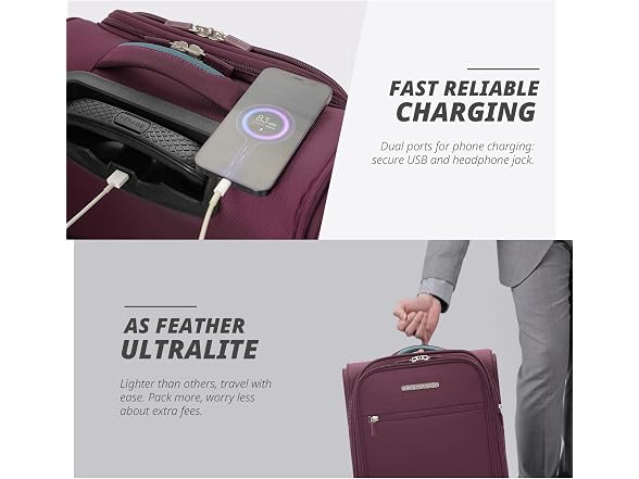 Verage 16 inch Underseat Carry On Luggage with Wheels