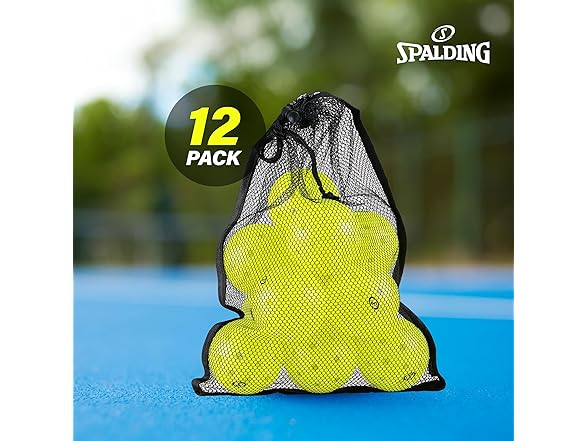 Spalding - Performance Pickleballs 40-Hole, 12 Pack