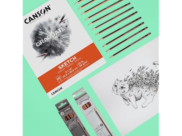 Canson Graduate Sketch Pad, Foldover, 11x14 inch, 40 Sheets