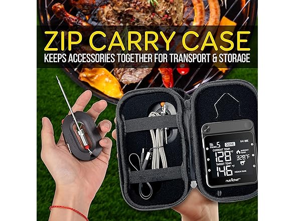 NutriChef WiFi Grill Meat Thermometer