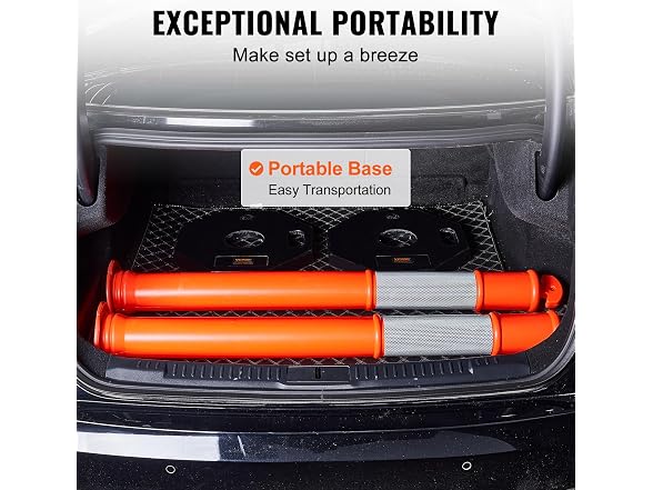 Traffic Delineator Post Cones, 2 Pack, Traffic