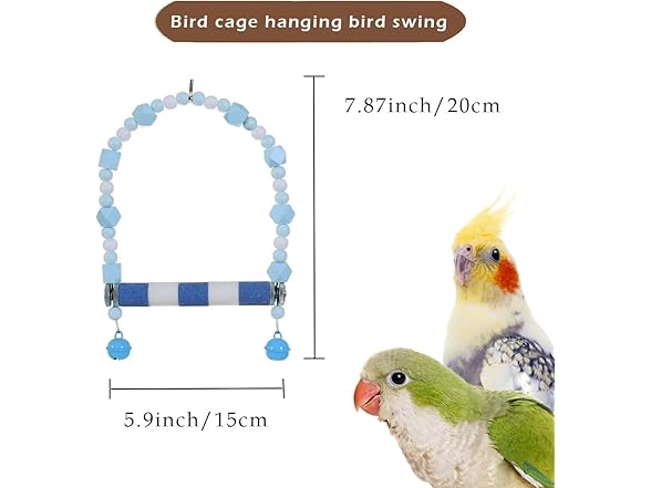 Paxikaka Paxikaka Bird Frosted Perch Swing Toy