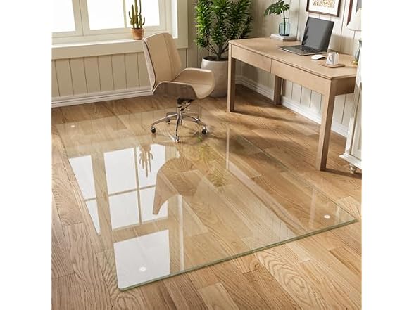 FlyEcho Glass Chair Mat 48" x 80"