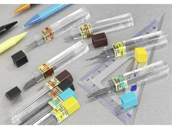 Pentel Thin Leads Tube Of 12 0.5Mm 2H